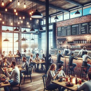 Barbecue restaurant interior design