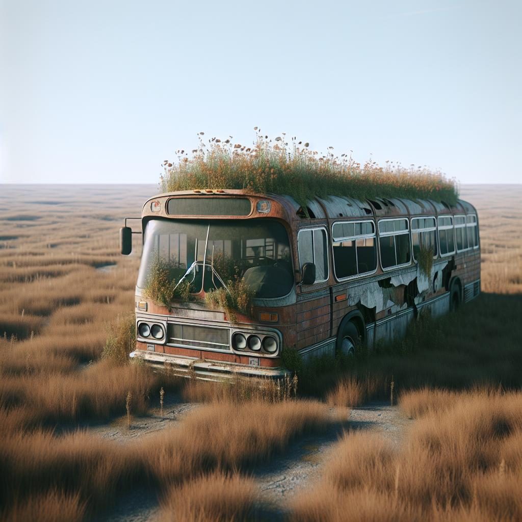 Bus being found abandoned