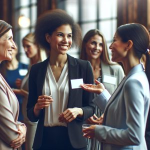 Professional women networking event.