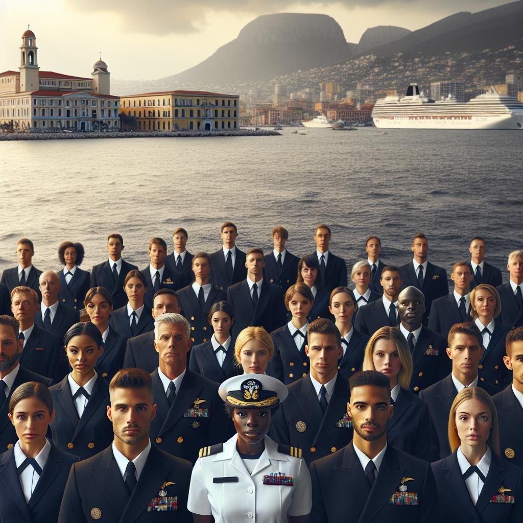 Navy service in Naples.