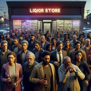 Tension Outside Liquor Store