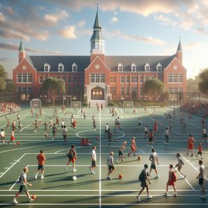 School Athletic Complex Rendering