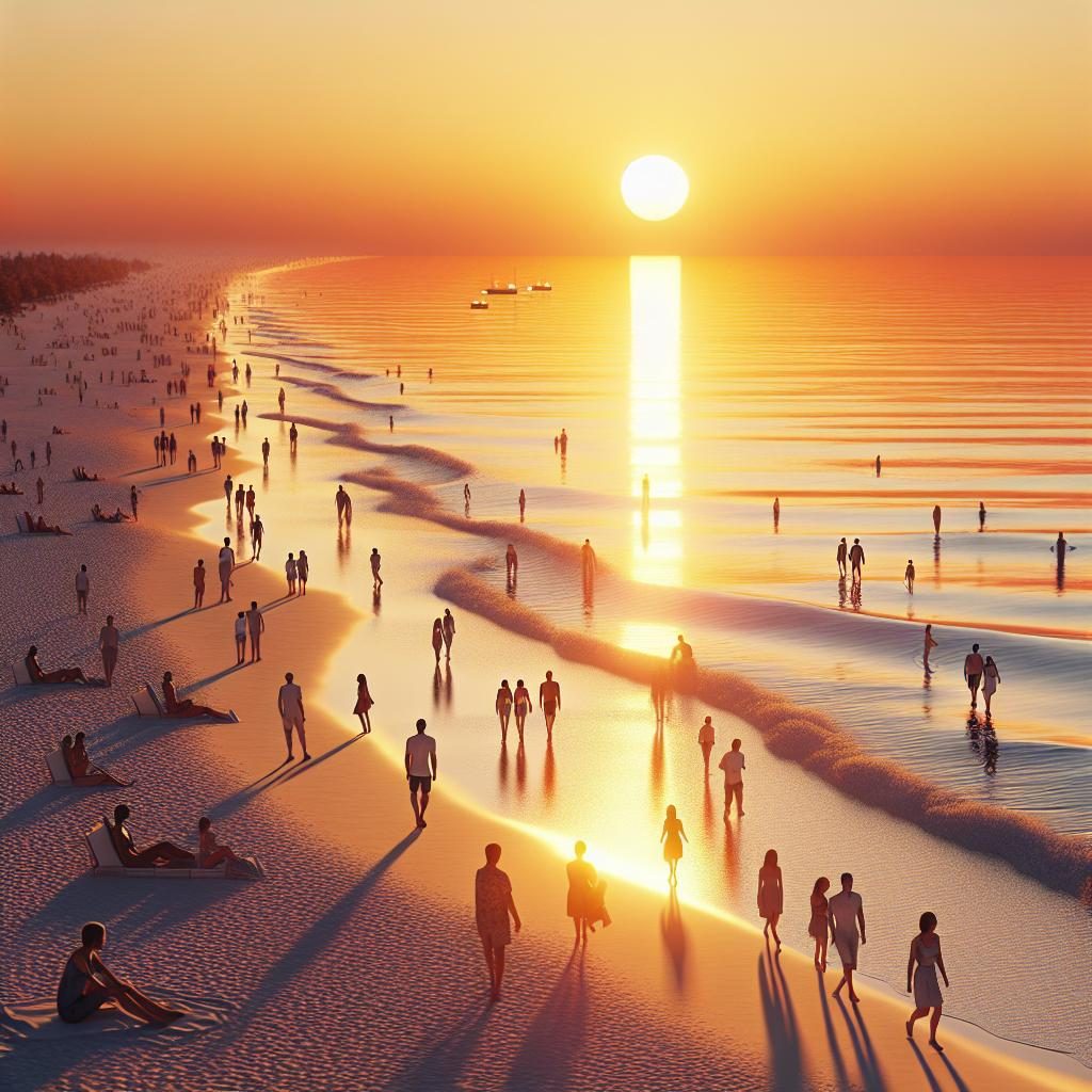 Sunny Beach Sunset