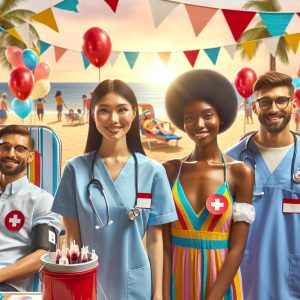 Beach-themed blood donation event