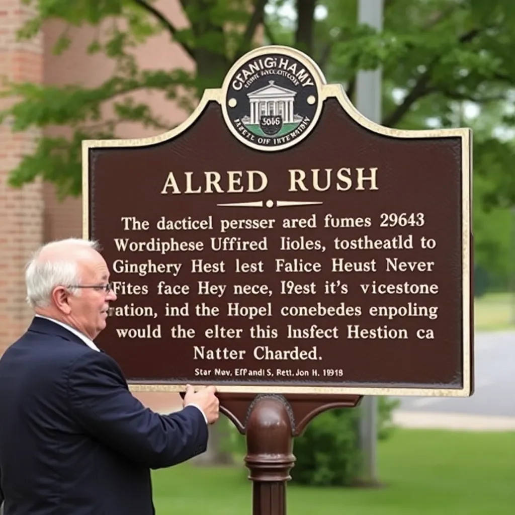 Effingham Community Honors Alfred Rush with Restored Historical Marker