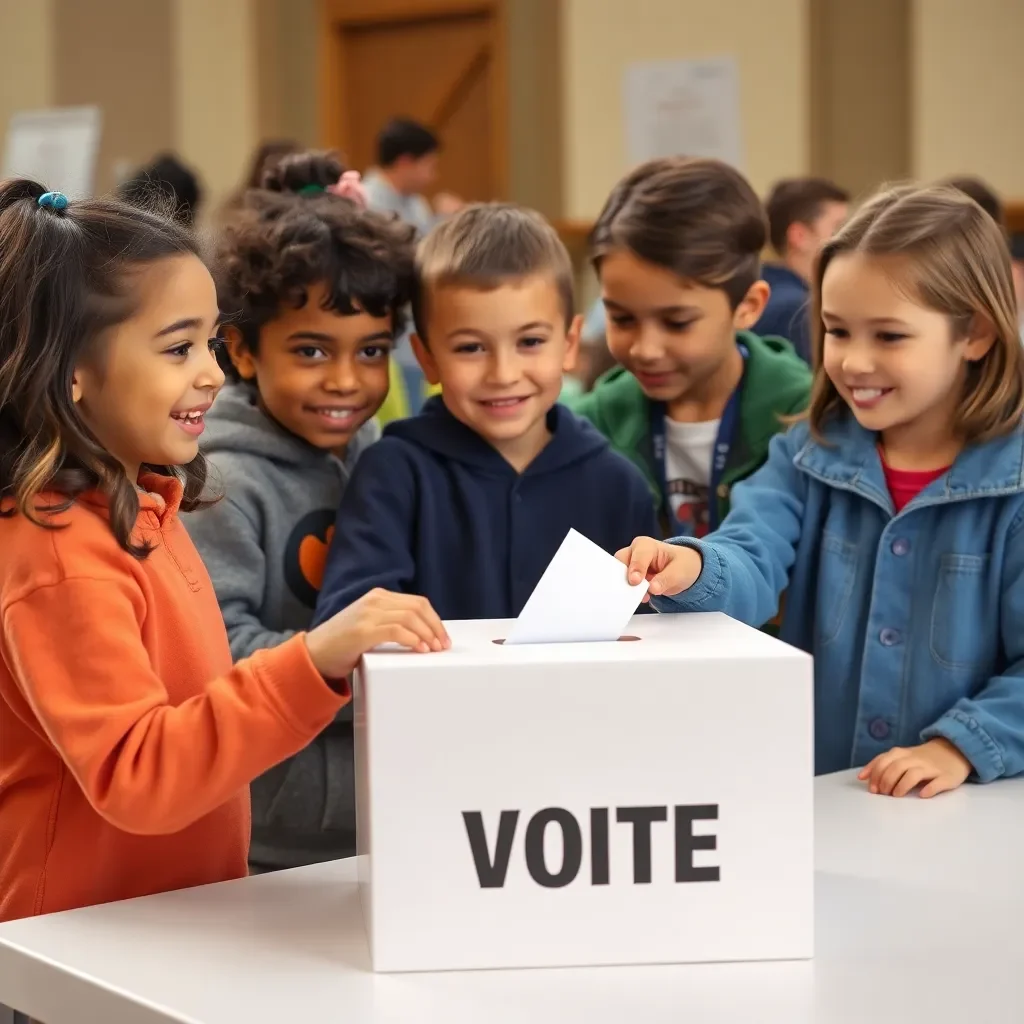 Engaging Young Minds: Florence Hosts Heartwarming Mock Election for Children