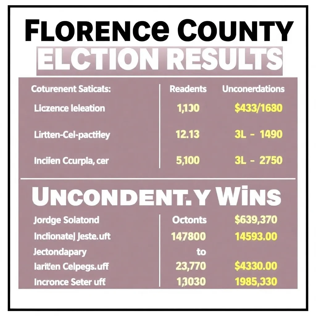 Florence County Election Results Showcase Incumbent Wins and Uncontested Races