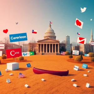 Illustration of brands addressing political challenges during an election.