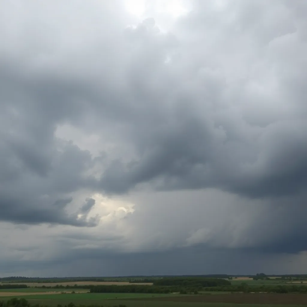 Severe Thunderstorms to Sweep Across East Texas, Louisiana, and Southwest Arkansas: Residents Advised to Stay Alert and Prepared