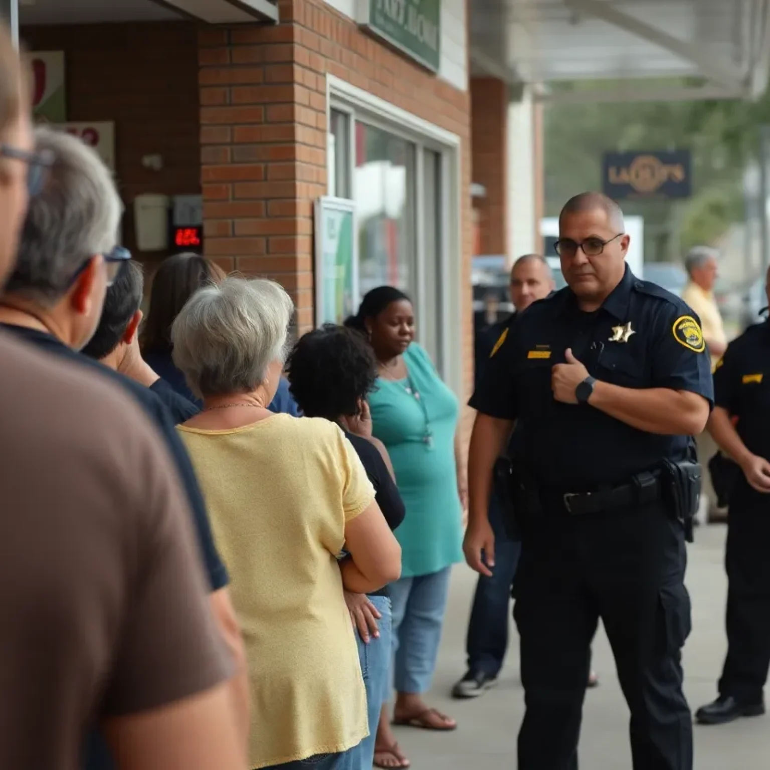 Community gathering during the Amber Alert for Dylan Cooper