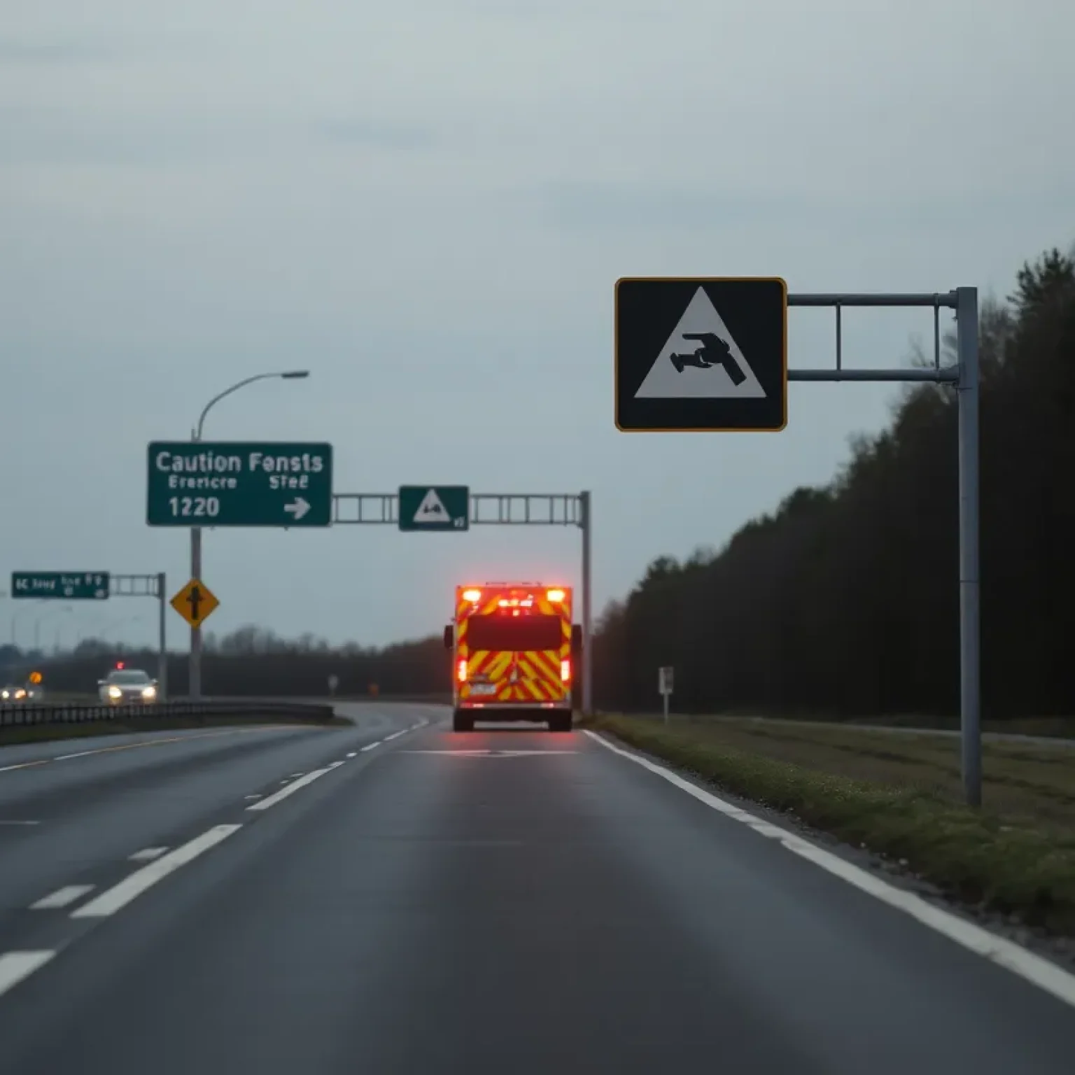 Emergency response on SC Highway 51 in Florence County