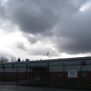 Florence County Detention Center with cloudy sky