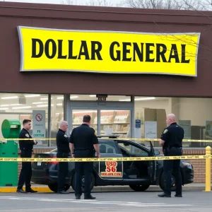 Police investigation at a Dollar General store in Florence SC