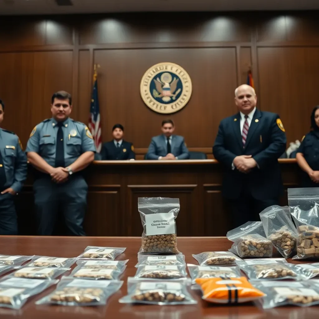 Courtroom scene related to drug conspiracy indictments in Florence SC