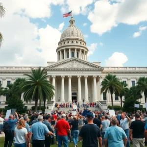 Florida Capitol building representing legislative challenges.