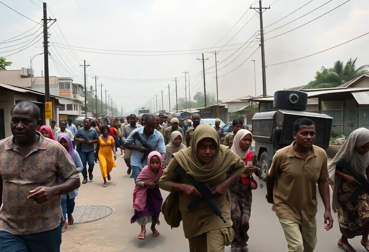 Chaos in Goma as residents flee from violence