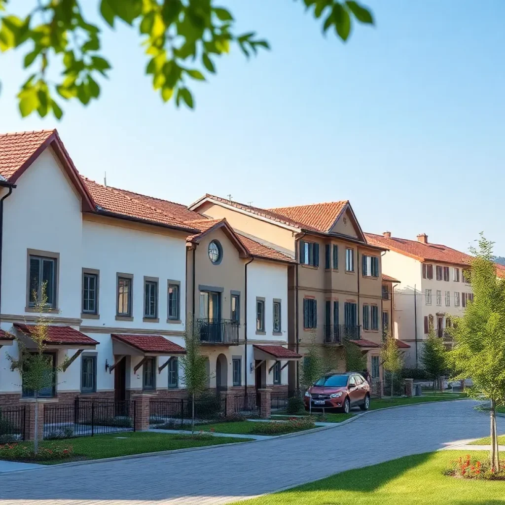 Newly constructed homes in a Florence neighborhood