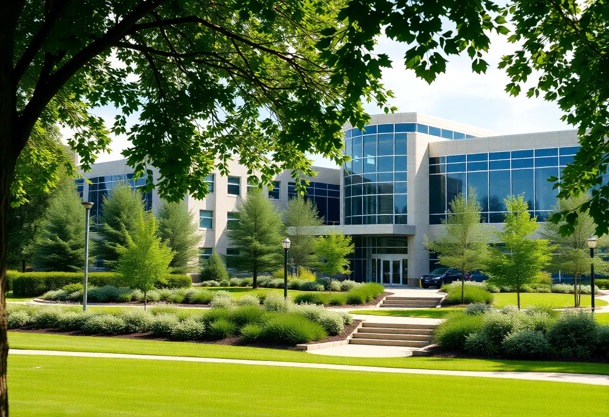 Rendering of the new cancer treatment facility in Florence, SC