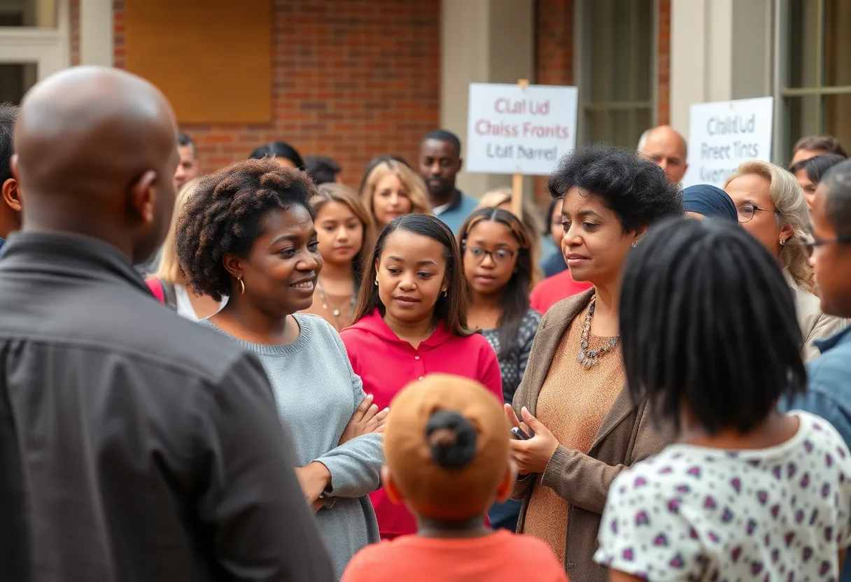 Residents of Florence rallying for child safety in their community