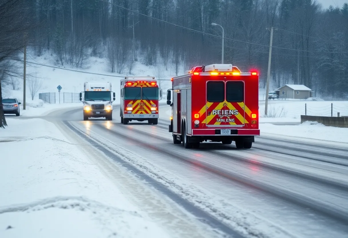 Winter weather and emergency response in Florence County SC