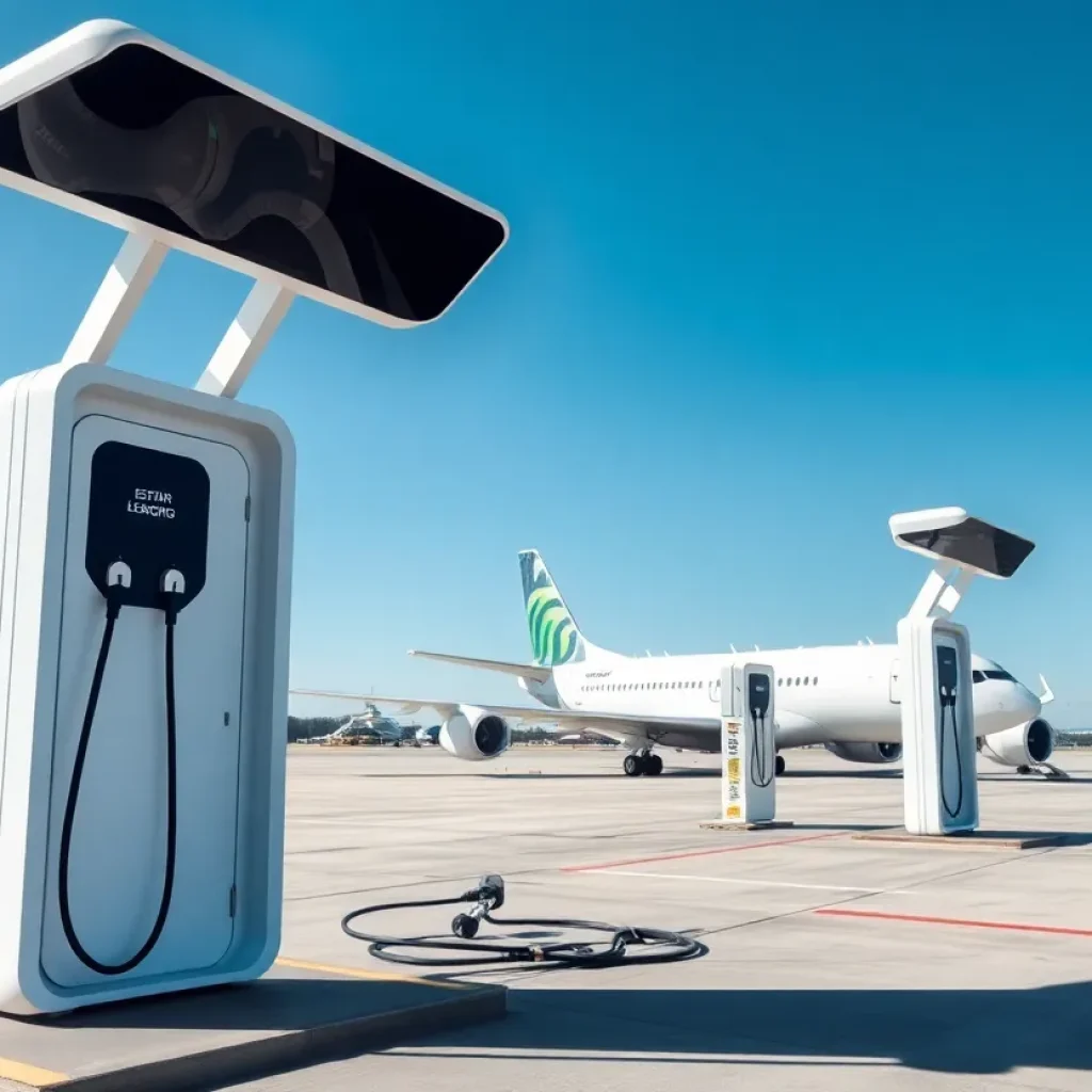 Electric aircraft charging infrastructure at Florence Regional Airport