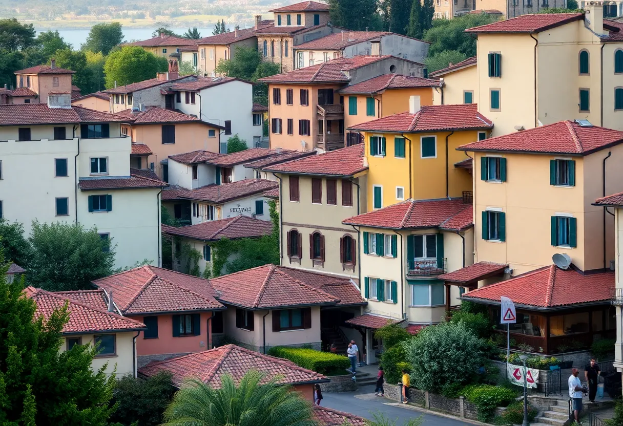 Various homes in a Florence neighborhood with lush greenery