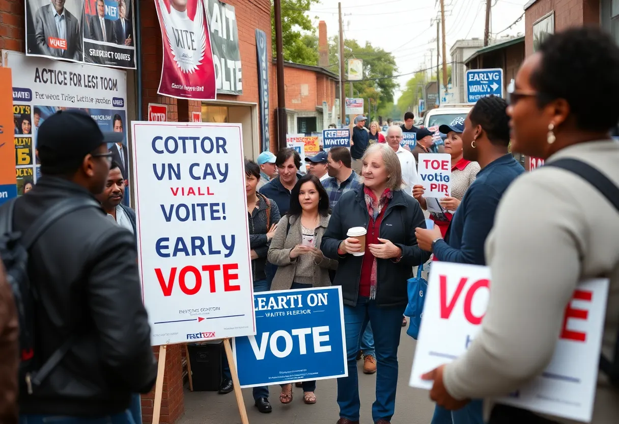 Community members discussing the upcoming Florence Special Election