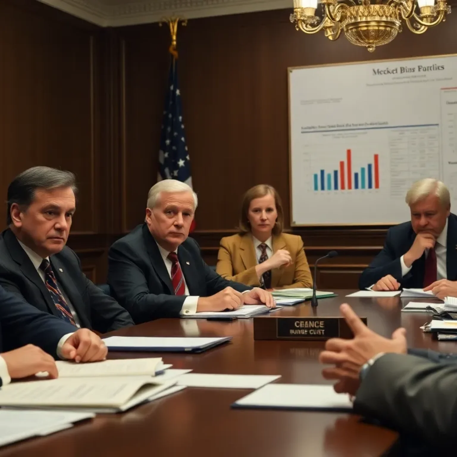 House Republicans in a meeting discussing Medicaid cuts budget proposal