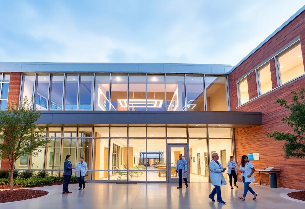 Rendering of the new MUSC Health cancer center in Florence, SC