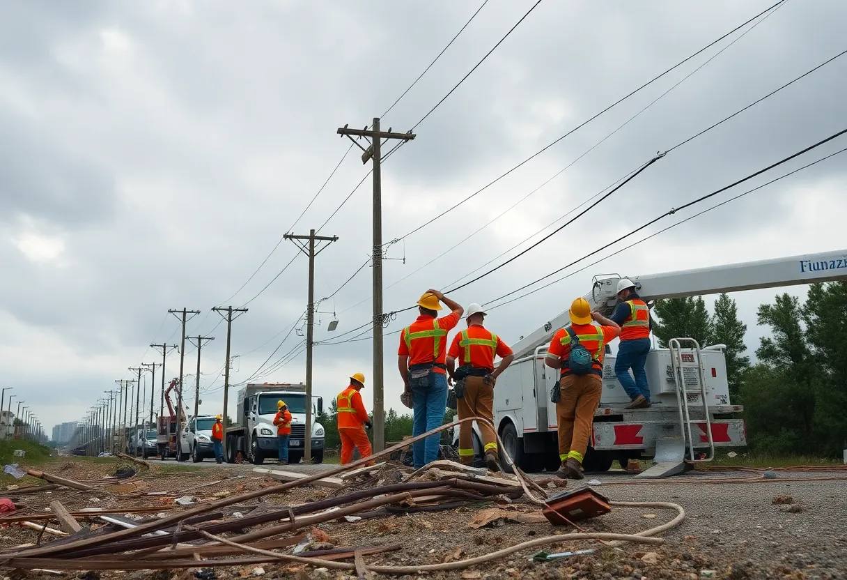 Power Restoration Efforts After Hurricane Helene