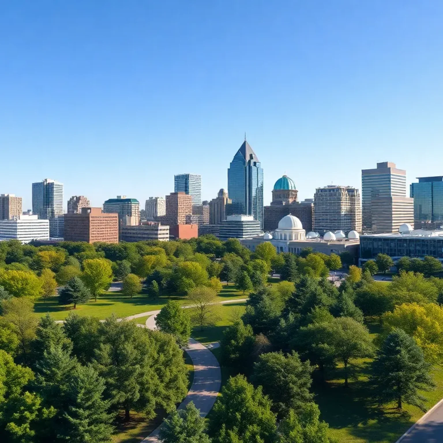 Raleigh North Carolina Skyline