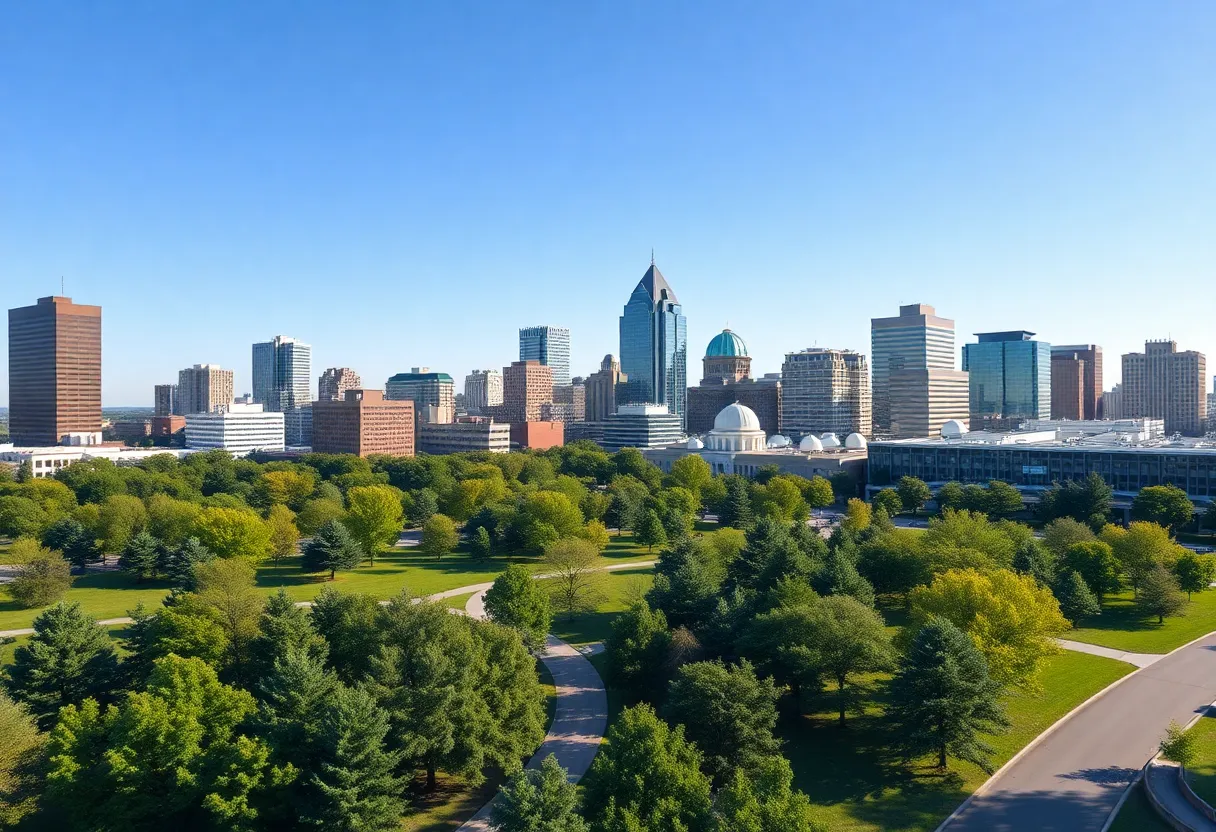 Raleigh North Carolina Skyline