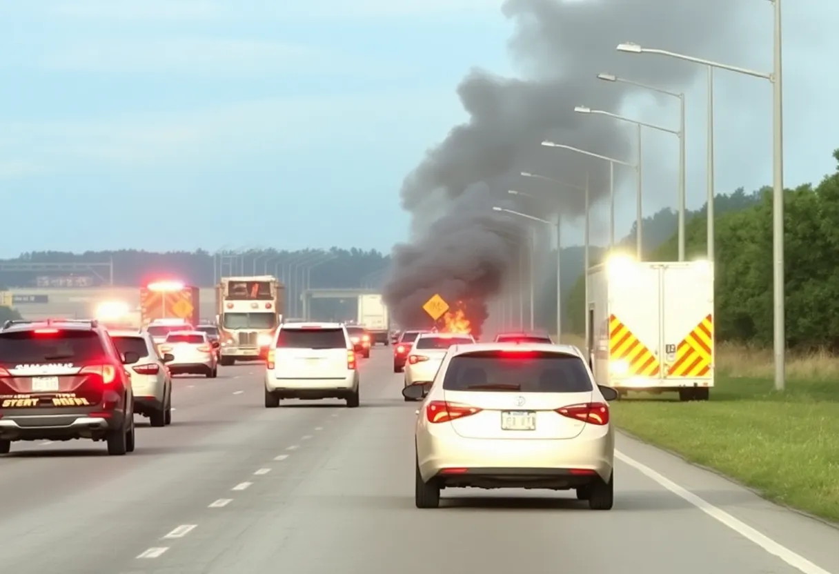 Emergency response to vehicle fires and accidents on Florence highways