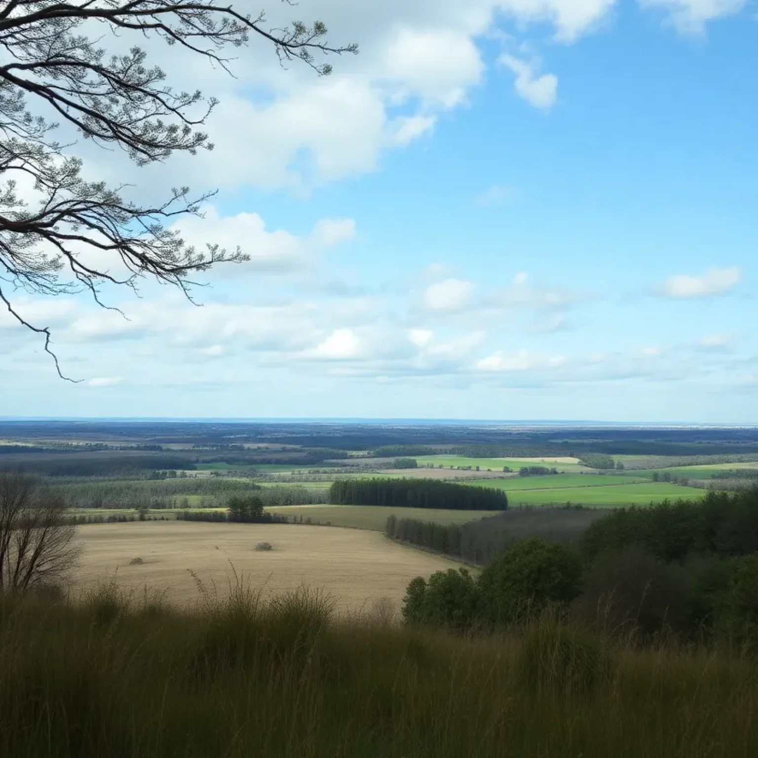 Landscape of family land involved in legal dispute.