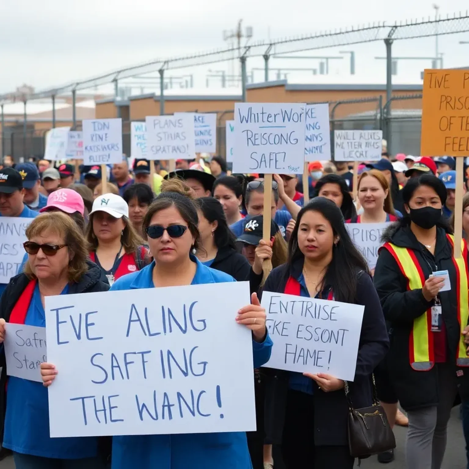 Prison workers rally for safety and staffing improvements in New York