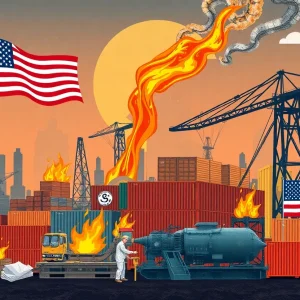 Graphic representation of steel and aluminum tariffs and trade tensions