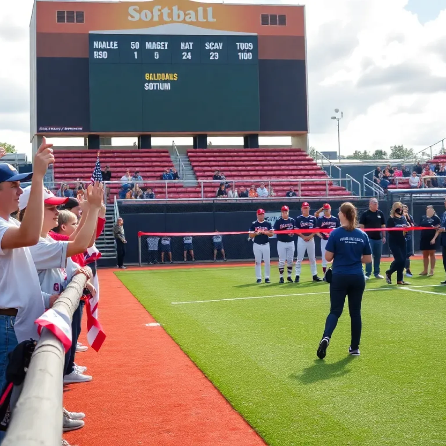 West Florence High School softball team plays at newly opened stadium