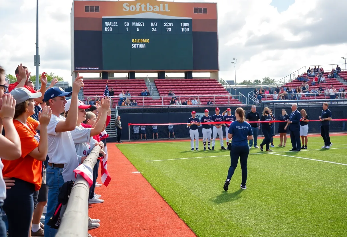 West Florence High School softball team plays at newly opened stadium